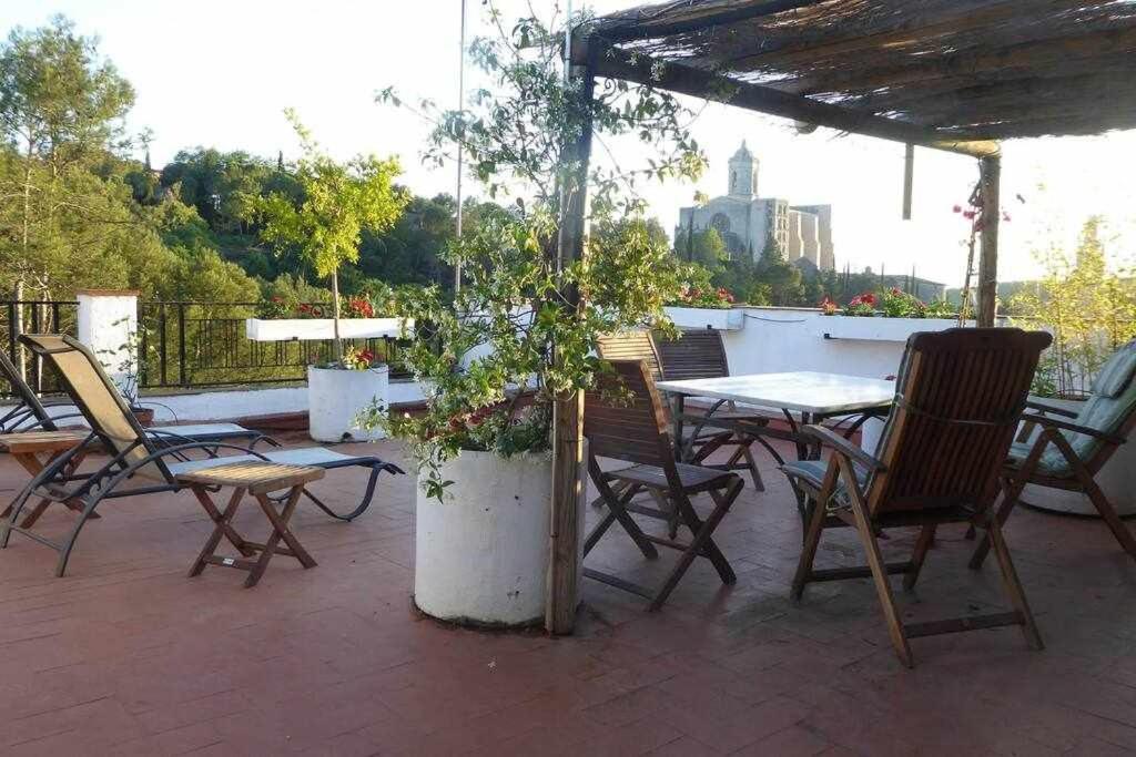 Apartamento Con Increibles Vistas Y Terraza Apartment Girona Exterior photo